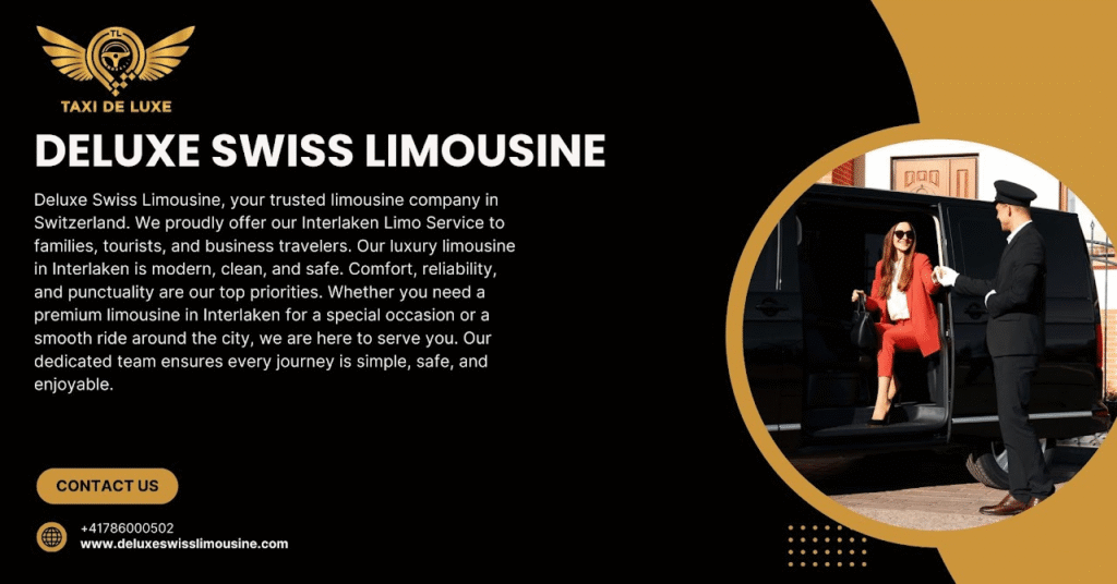 Luxury limousine in Interlaken
