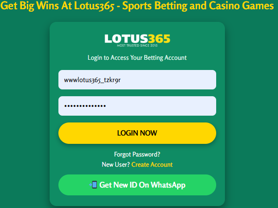 How to Get Your Official Lotus365 ID from WhatsApp