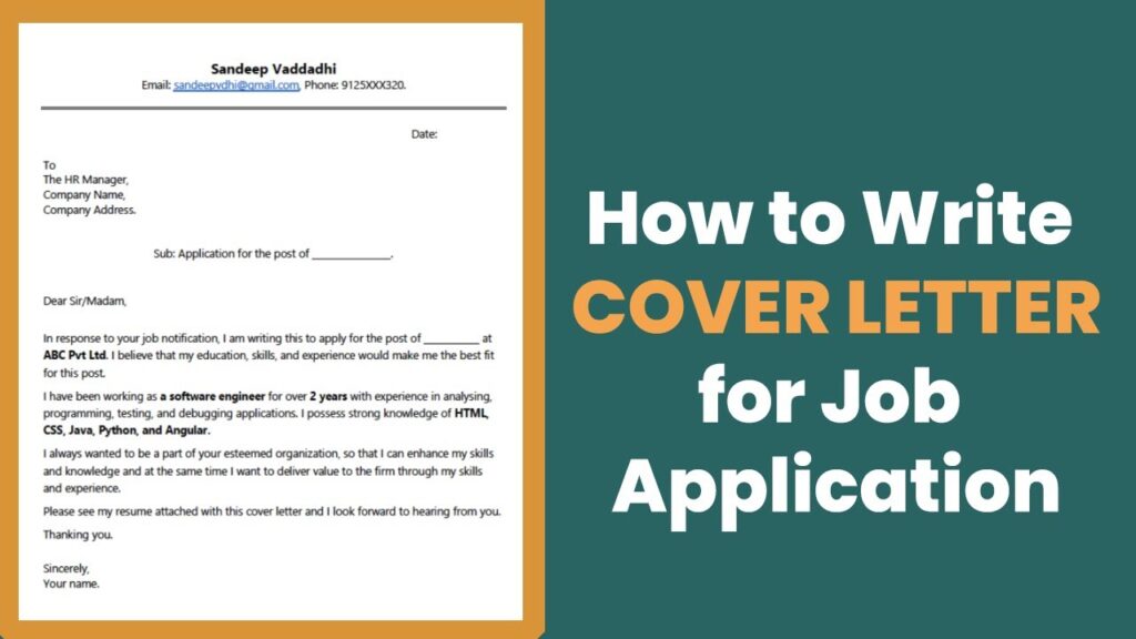 How to make a Dubai Job Cover Letter