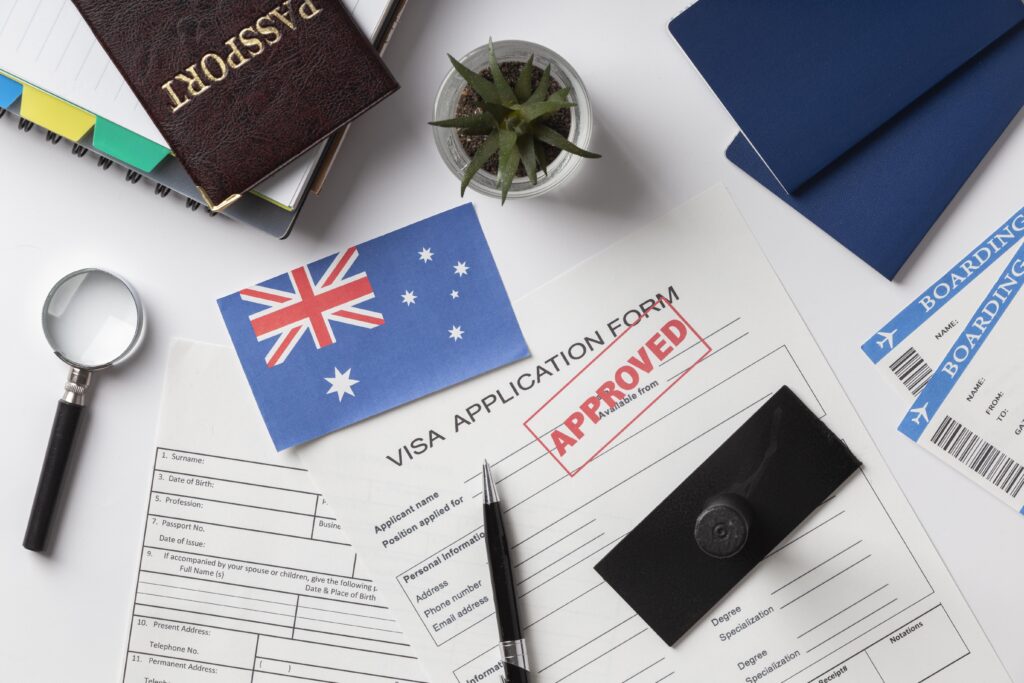 visa-application-composition-with-australian