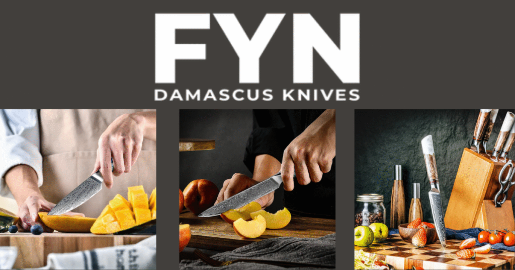 Authentic Damascus Knife Set for Precision Slicing