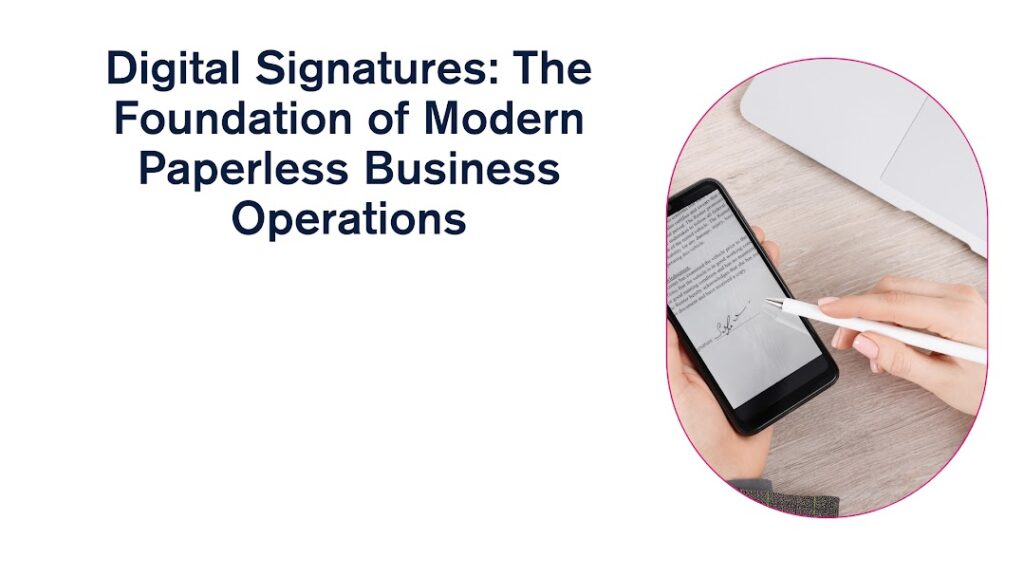 Digital Signatures The Foundation of Modern Paperless Business Operations