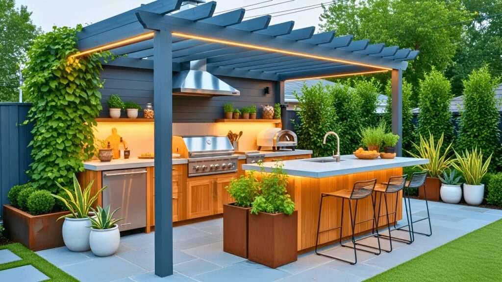 Outdoor kitchen installation in Phoenix, AZ
