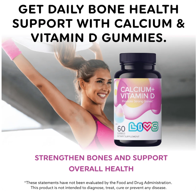 Calcium Vitamin D Gummies: Bone Health Support | Livs Gummies