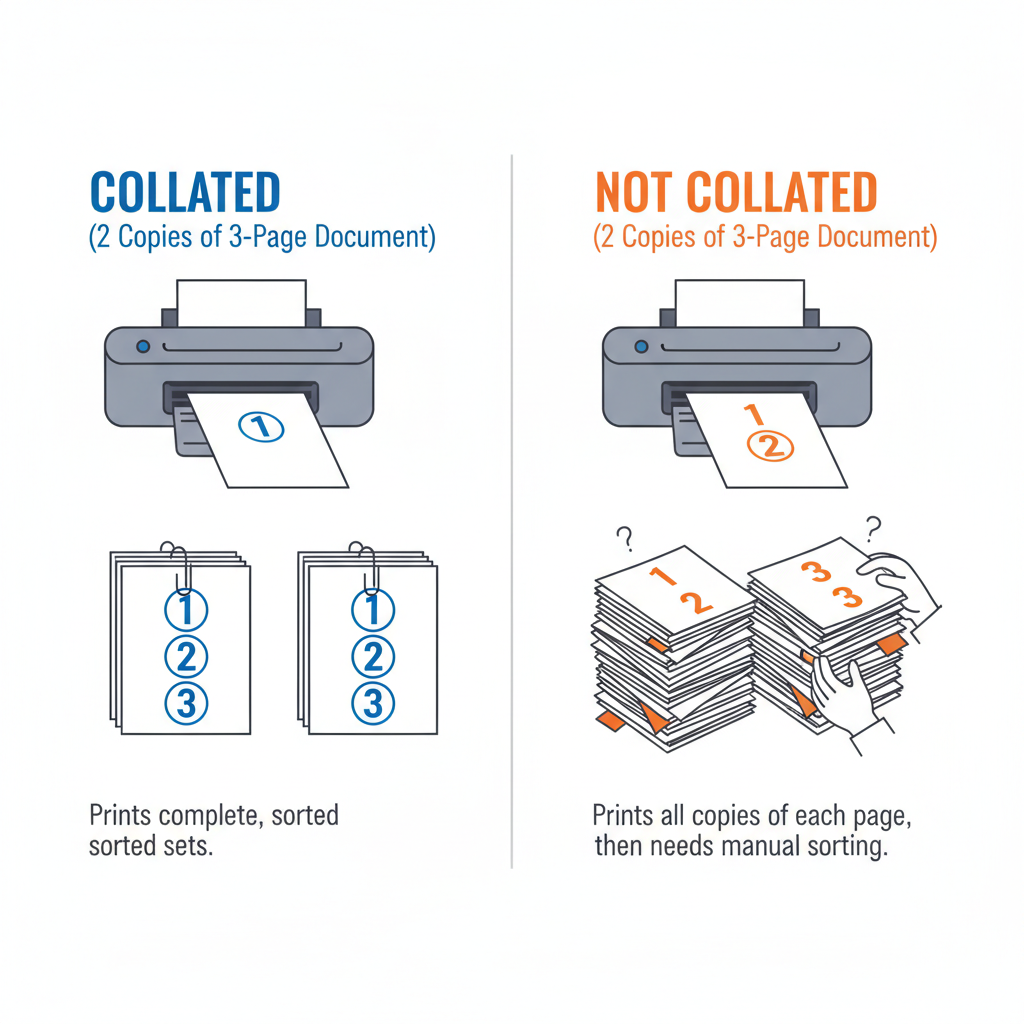 what does collate mean when printing