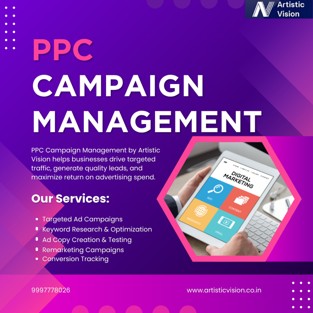 Top Benefits of PPC Marketing Services by Artistic Vision for Better ROI