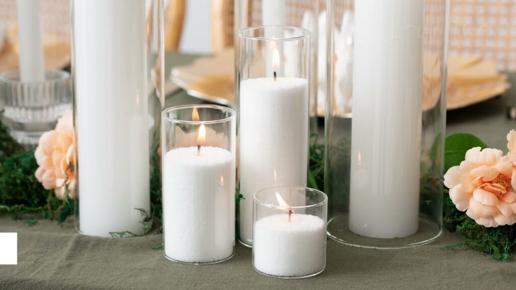 scented candles glass