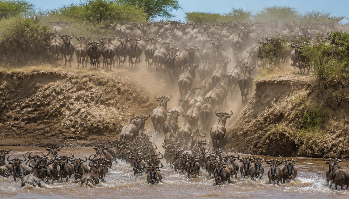 best time to see wildebeest migration